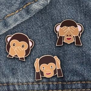 3 Monkey Pins